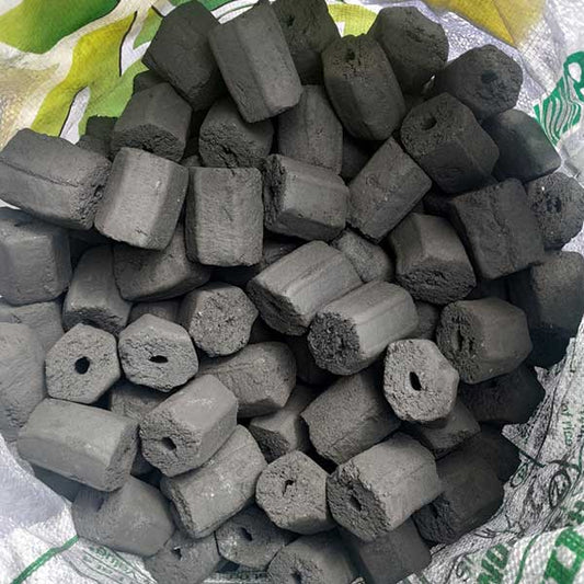 100% Coco Shell Charcoal Briquettes 15 kgs